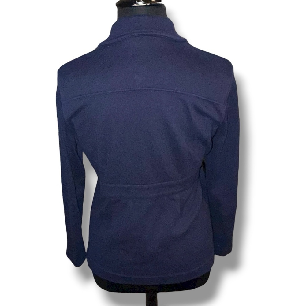 NIC+ZOE Editor Knit Women's Blazer with Button Detail - Dark Indigo XL - Picture 3 of 11